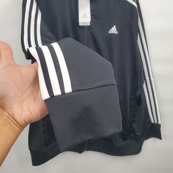Adidas Essentials Warm Up 3 Stripe Track Jacket Top Women Size 3XL NWT - Picture 3 of 15